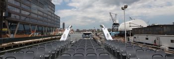 First 350-Passenger Boat Joins NYC Ferry Fleet in New York Harbor.